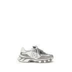 Gray Calf Leather Bos Taurus Athletic Sneakers