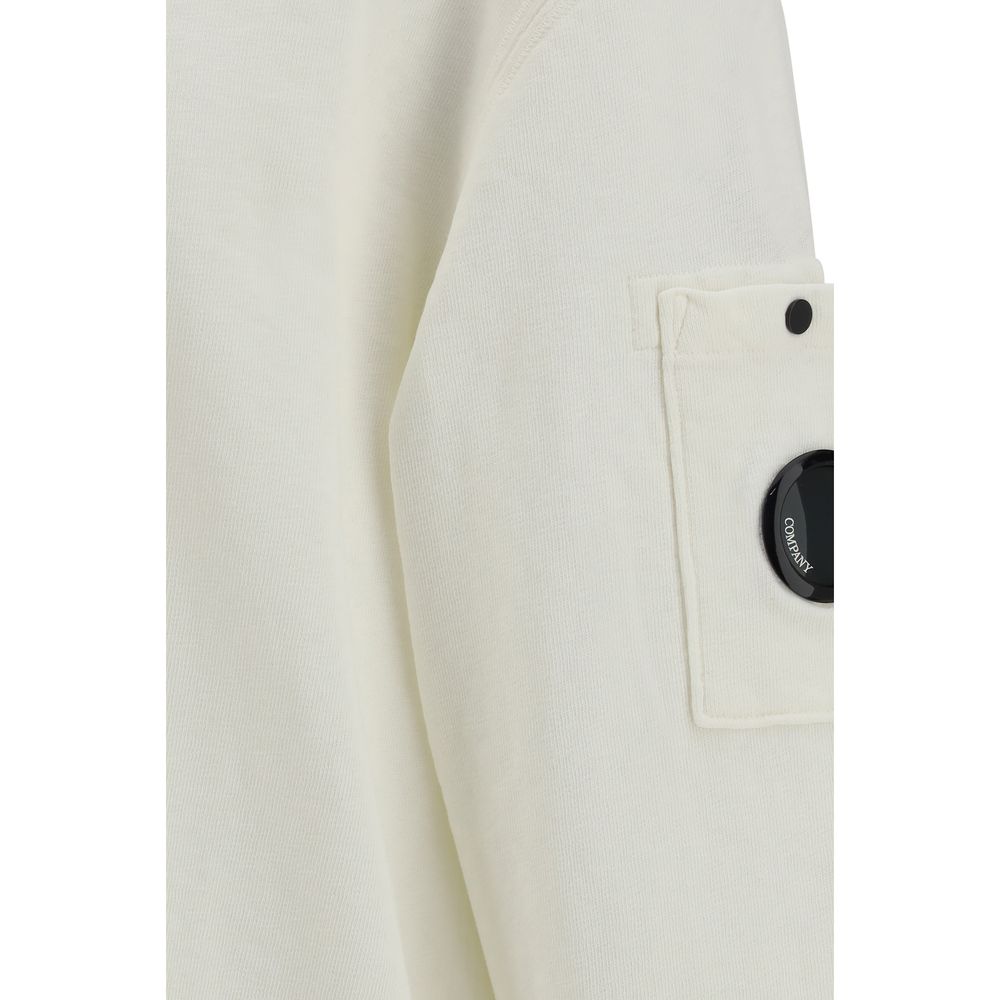 Weißes Baumwollsweatshirt