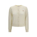 Beiger Baumwoll-Cardigan