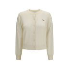 Beiger Baumwoll-Cardigan