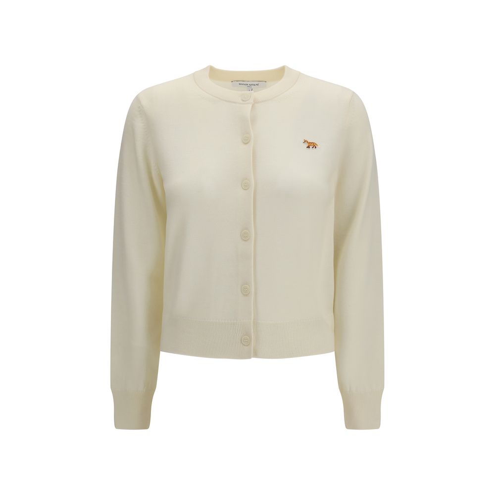 Beiger Baumwoll-Cardigan