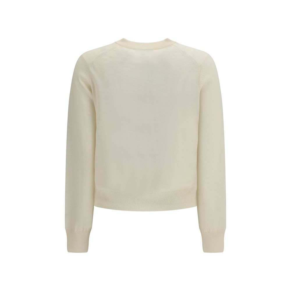Beiger Baumwoll-Cardigan