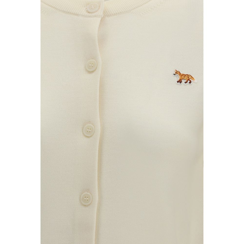 Beiger Baumwoll-Cardigan