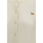 Beiger Baumwoll-Cardigan