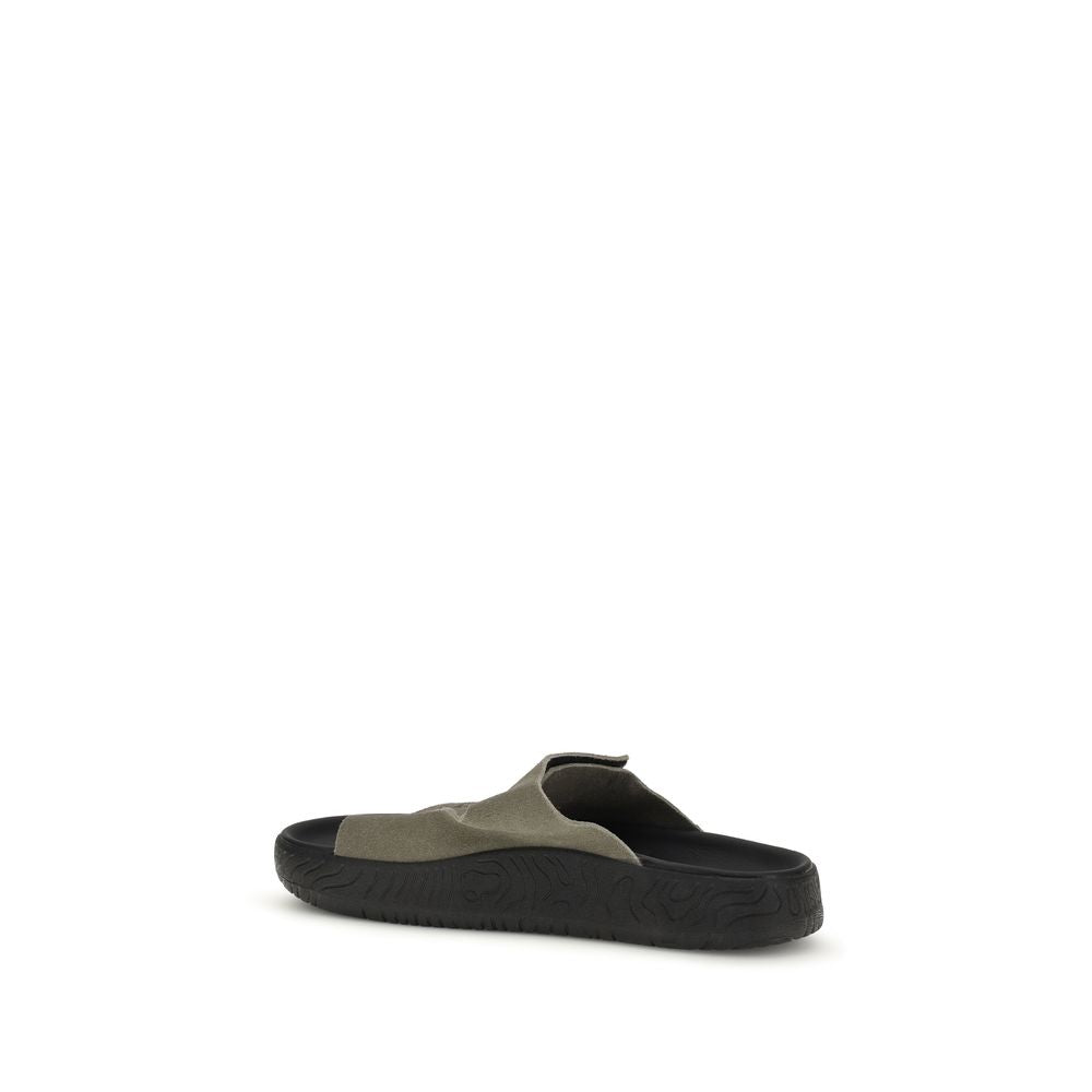 Bicolor-Sandalen aus Kalbsleder (Bos Taurus)