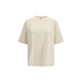 Beiges Baumwoll-T-Shirt