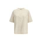 Beiges Baumwoll-T-Shirt