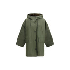 Bicolor Cotton Trench Coat