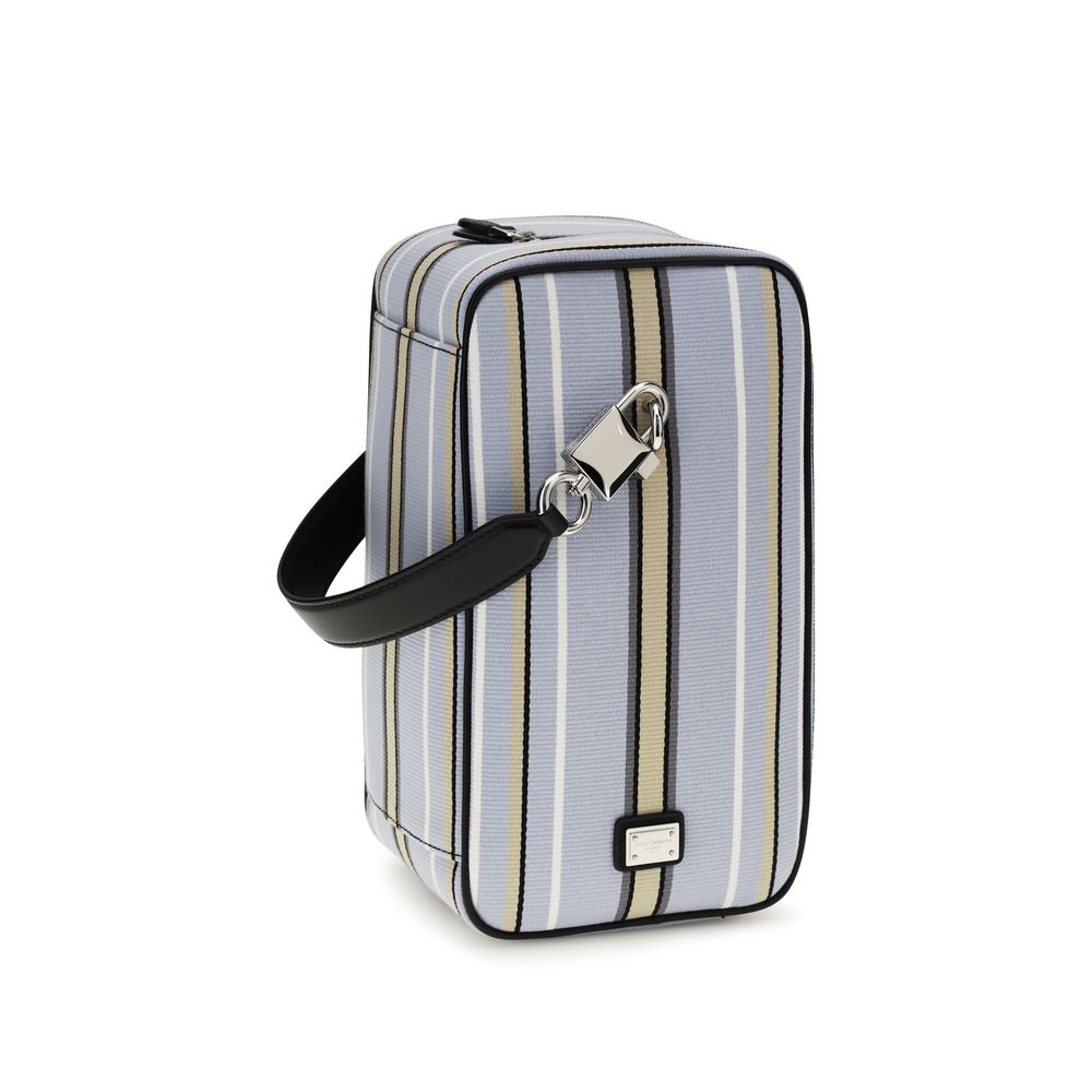Handtasche aus blauer Baumwolle