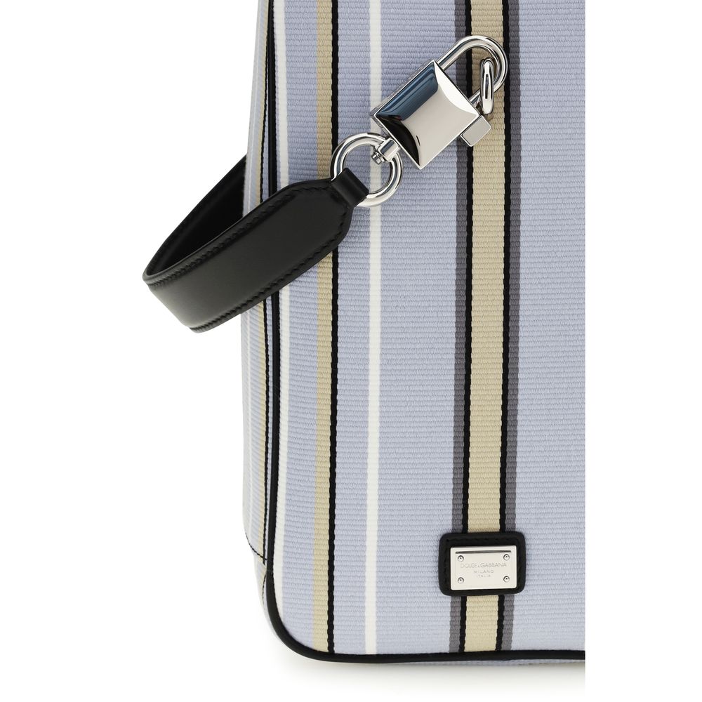Handtasche aus blauer Baumwolle