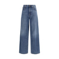 Blaue Relaxed Fit Jeans aus Baumwolle