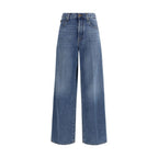 Blaue Relaxed Fit Jeans aus Baumwolle
