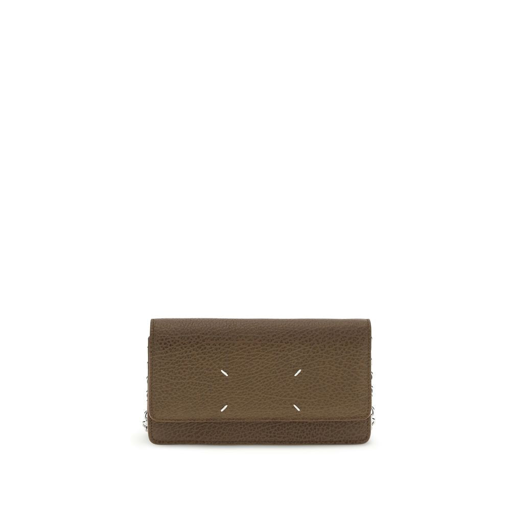 Brieftasche aus braunem Kalbsleder Bos Taurus