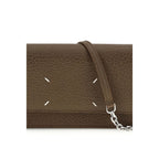 Brieftasche aus braunem Kalbsleder Bos Taurus