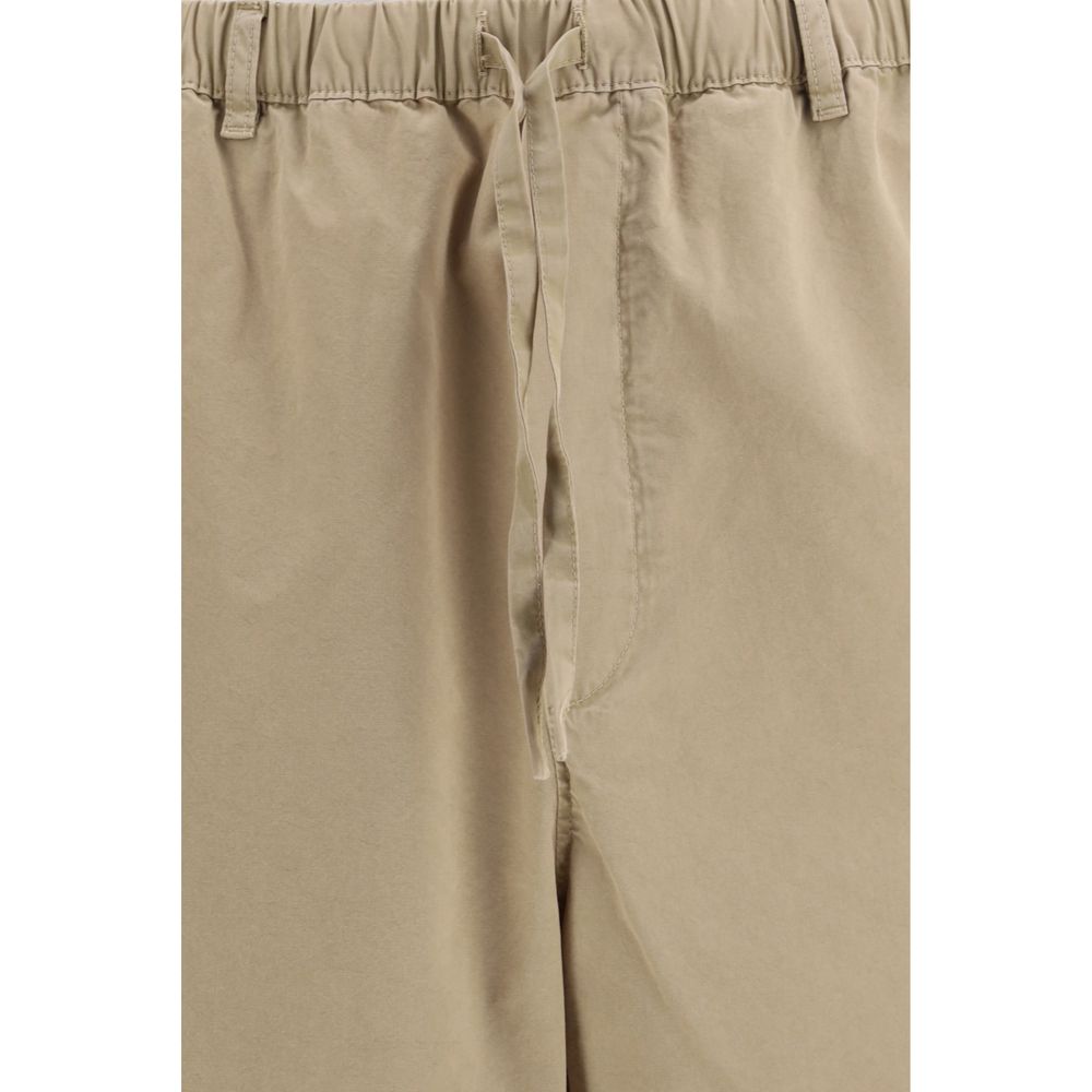 Freizeithose aus beiger Baumwolle