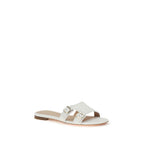 Weiße Kalbsleder-Sandalen (Bos Taurus)