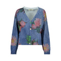 Blue Cotton Womens Cardigan