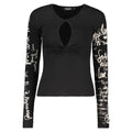Black Cotton Women Sweater