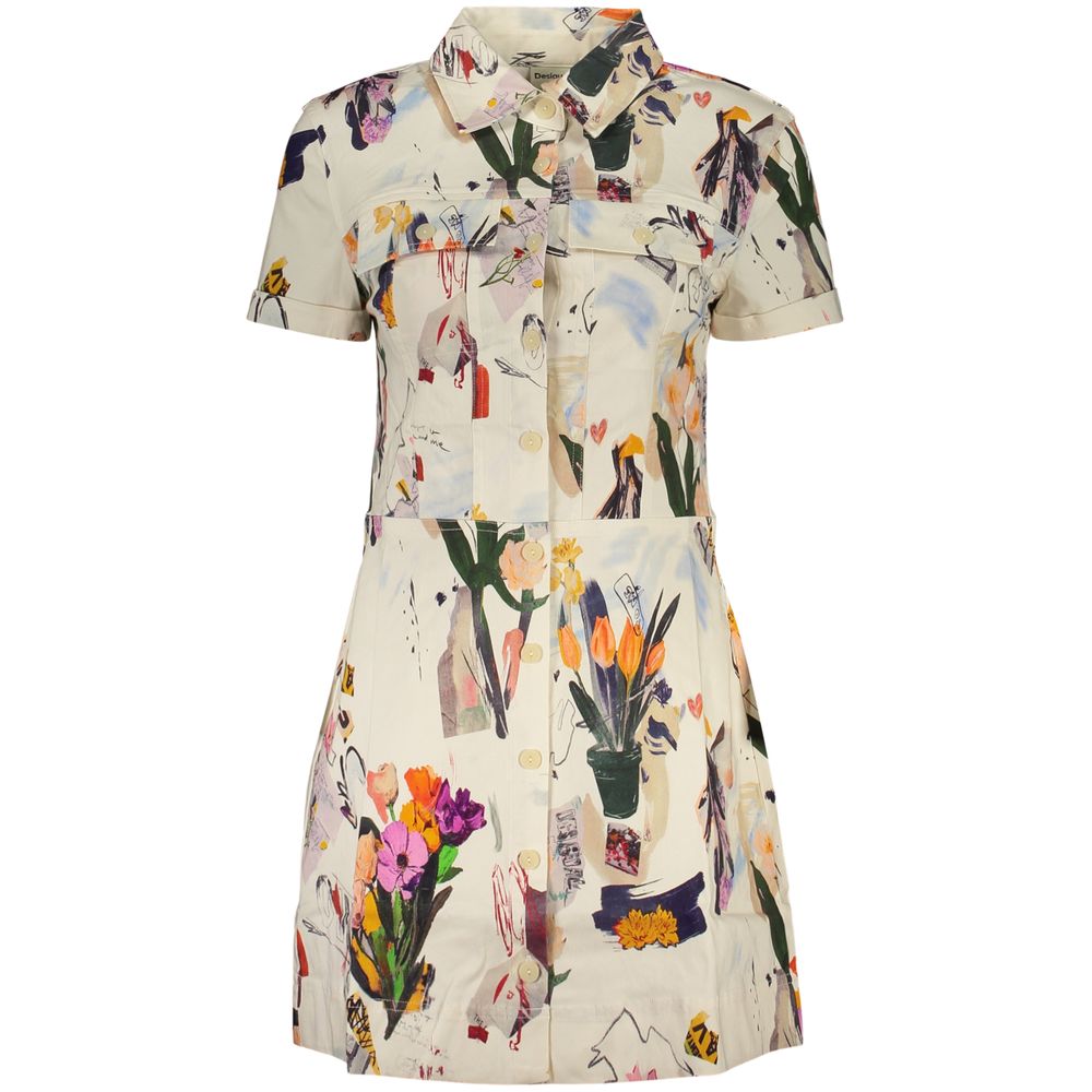 White Viscose Women's Dress