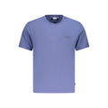 Blue Cotton Men's T-Shirt