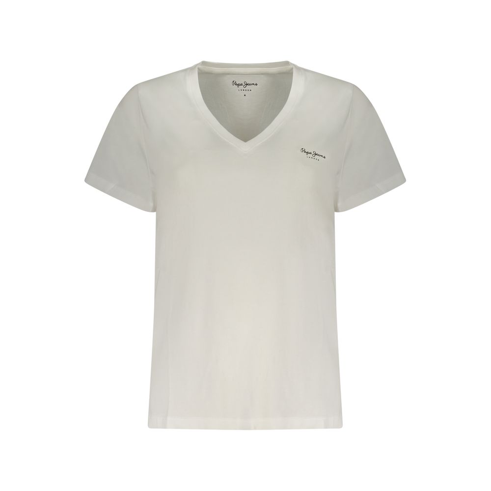 Weißes Baumwoll-T-Shirt für Damen