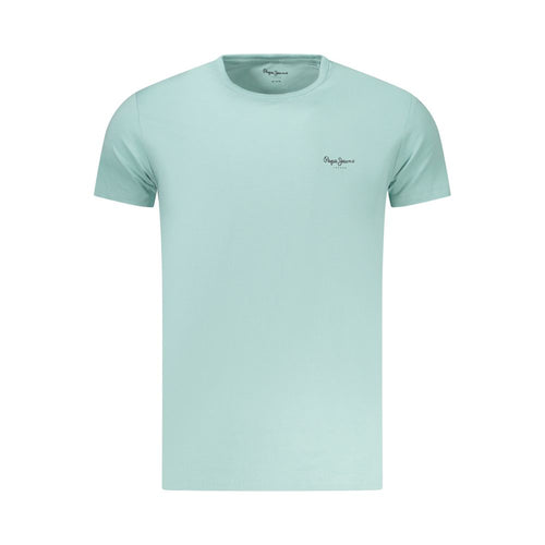 Light Blue Cotton Men's T-Shirt