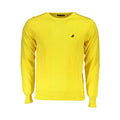 Gelber Baumwollpullover für Herren