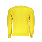 Gelber Baumwollpullover für Herren