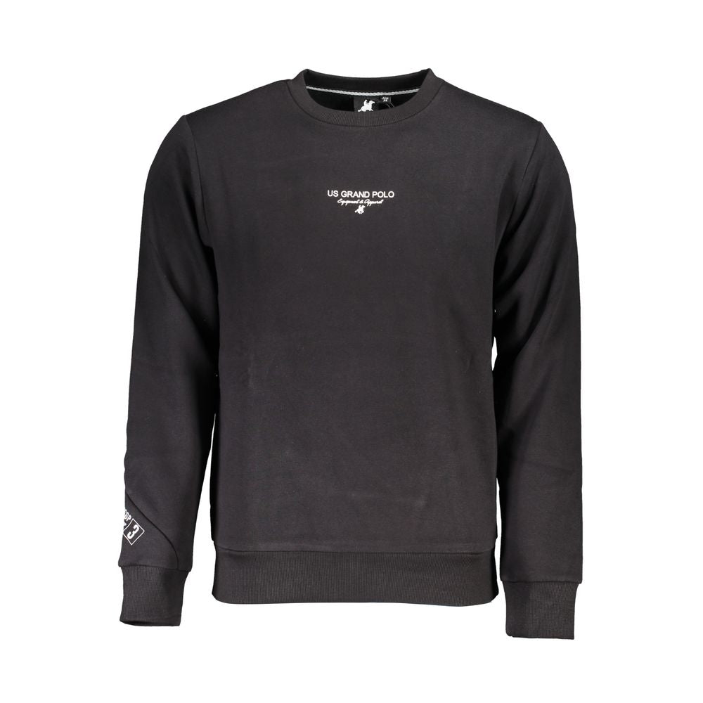Schwarzes Baumwoll-Sweatshirt für Herren