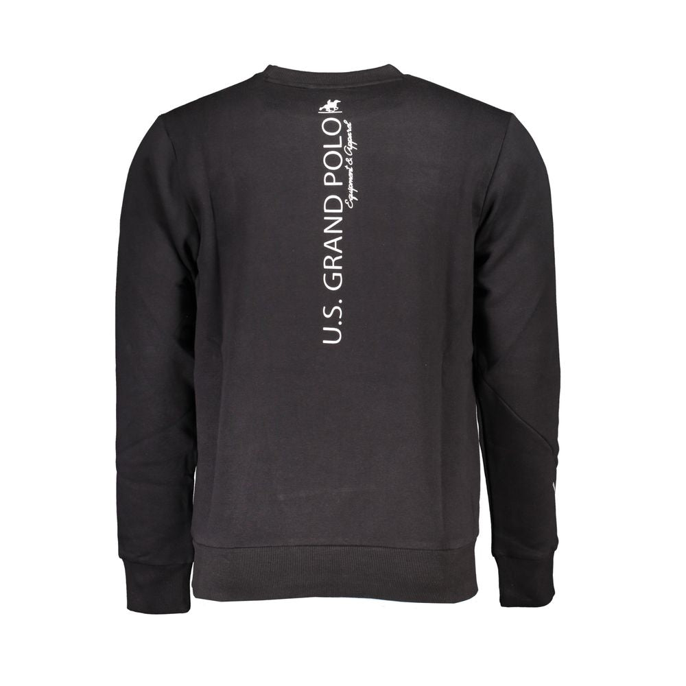 Schwarzes Baumwoll-Sweatshirt für Herren