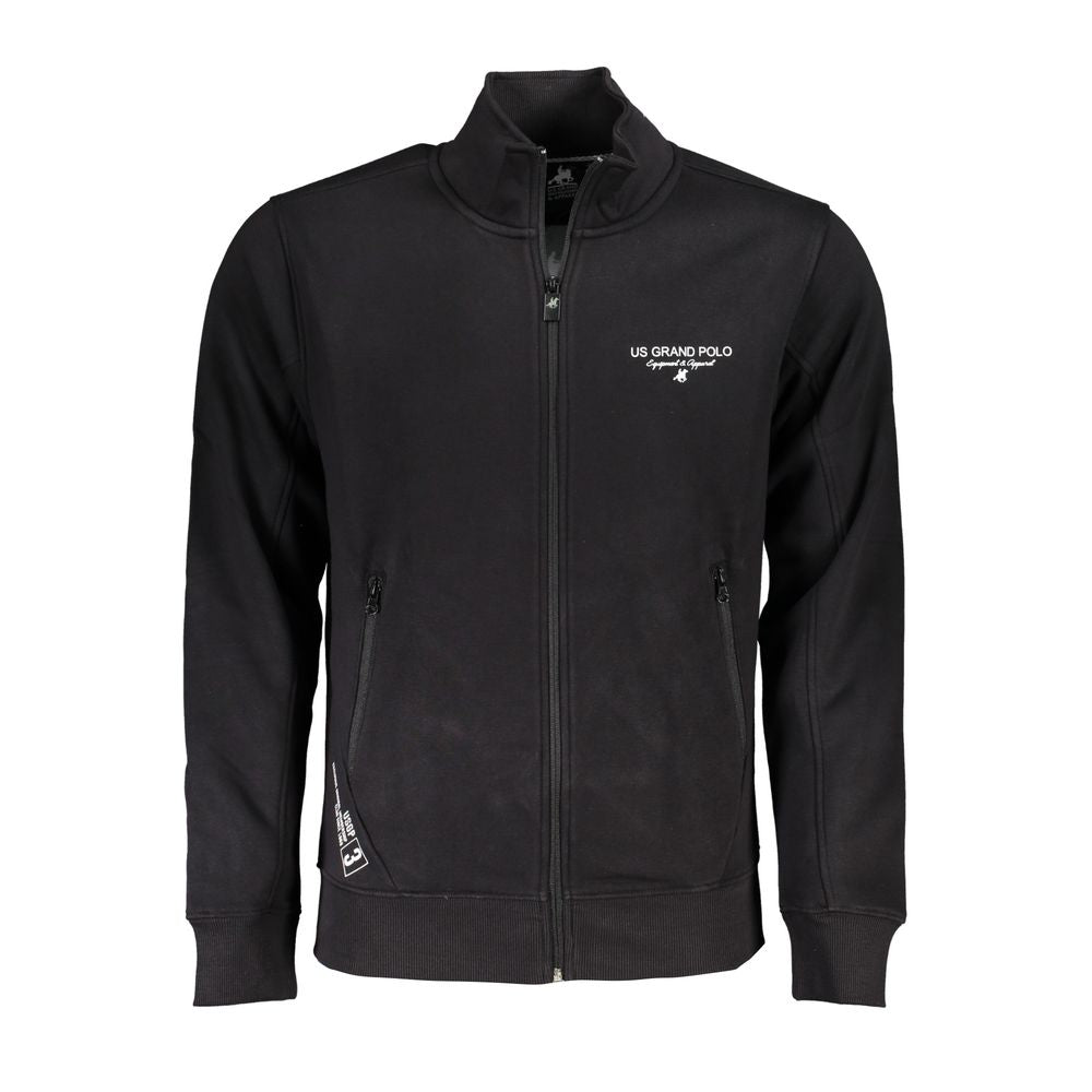 Black Cotton Men's Sweatshirt