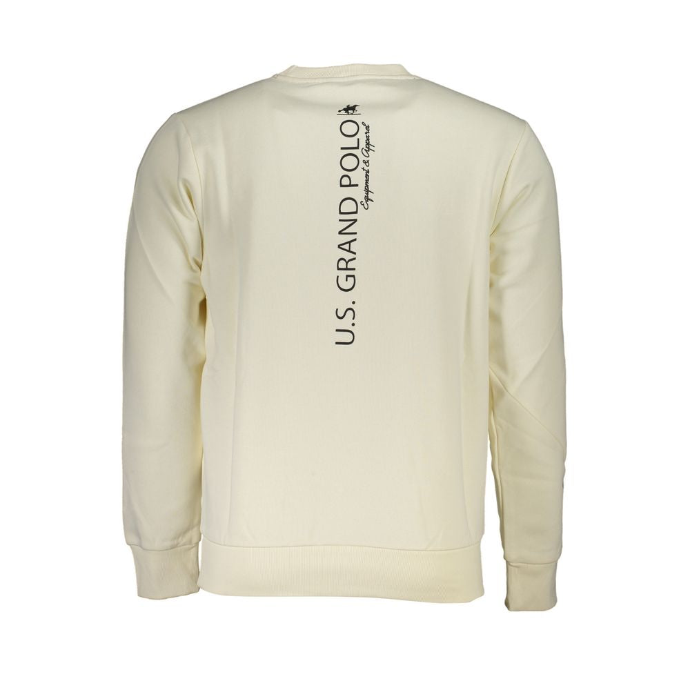 White Cotton Men's Sweatshirt