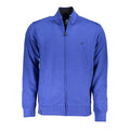 Blue Cotton Men Sweatshirt
