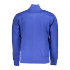 Blue Cotton Men Sweatshirt