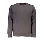 Gray Cotton Men Sweatshirt
