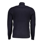 Blue Viscose Men's Sweater