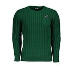 Herren-Pullover aus grünem Acryl