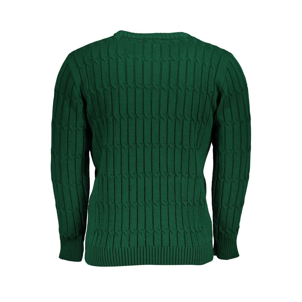 Herren-Pullover aus grünem Acryl