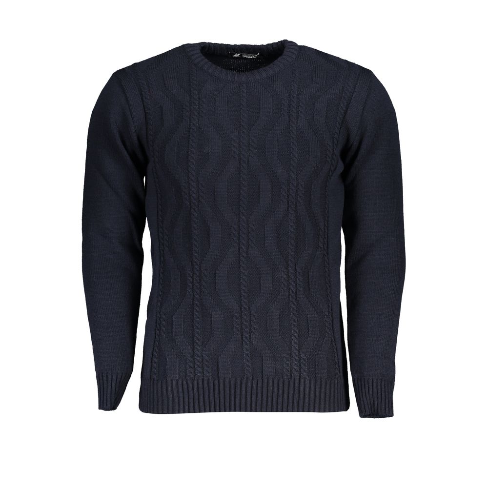 Blue Acrylic Men's Sweater