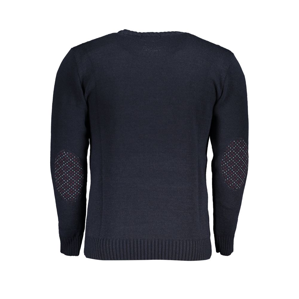 Blue Acrylic Men's Sweater