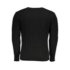 Schwarzer Acryl-Herrenpullover
