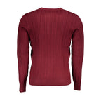 Red Viscose Men's Sweater