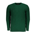 Grüner Acryl-Herrenpullover