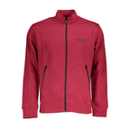 Red Cotton Men Sweatshirt