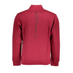 Red Cotton Men Sweatshirt