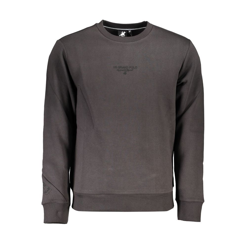 Gray Cotton Men Sweatshirt