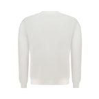 White Cotton Men Sweatshirt