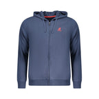 Blue Cotton Men Sweatshirt