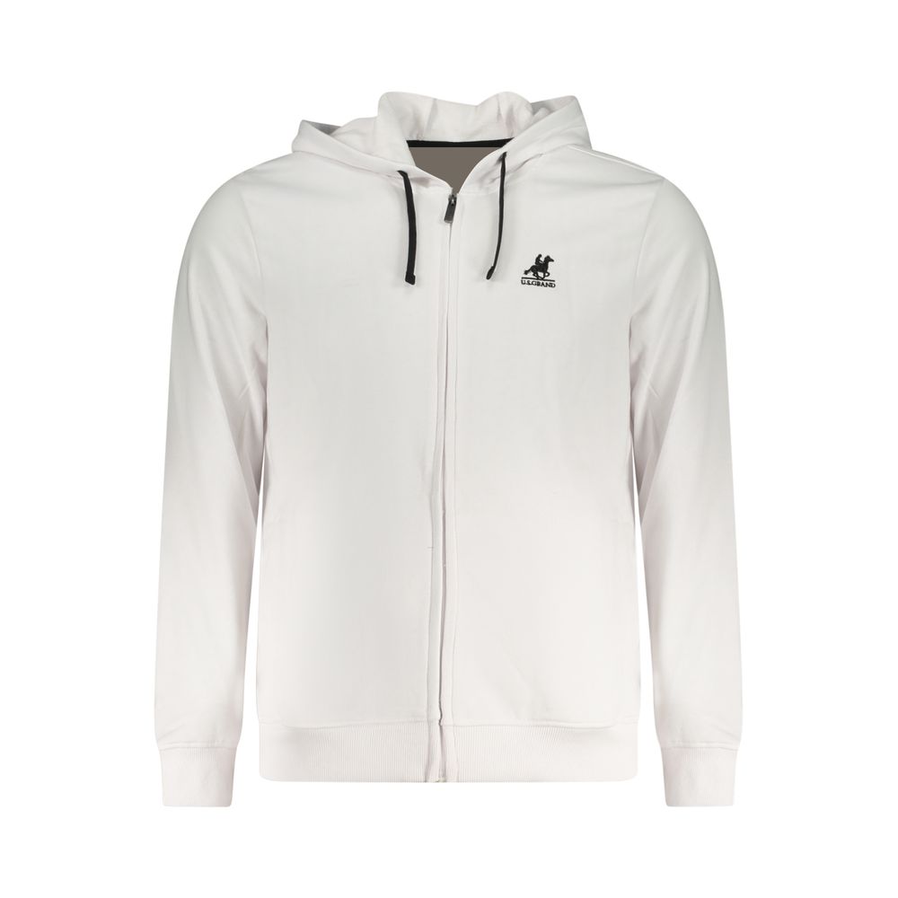White Cotton Men's Hoodie