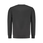 Black Cotton Men's Sweatshirt